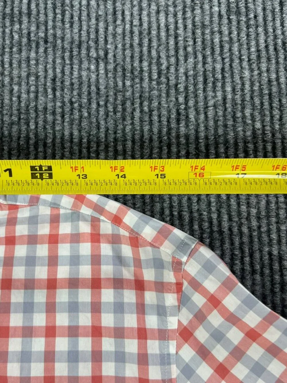 J.Crew Button Down Mens Size M Long Sleeve Plaid Red White Shirt 69152